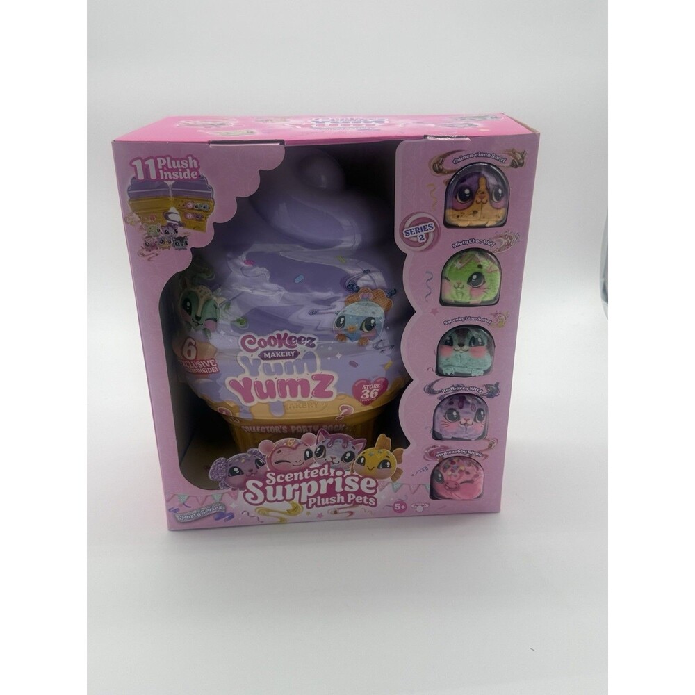 Brand New Cookeez Makery Yum Yum Collectors Party Pack 11 Plush Inside Series 2